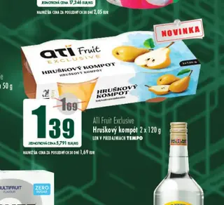Ati Fruit Exclusive Hruškový kompót 2 x 120 g