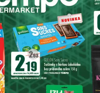 Gullón Sans Sucres Sušienky s horkou čokoládou bez pridaného cukru 150 g