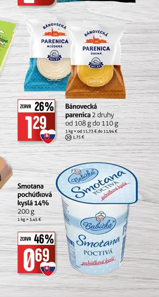 Smotana pochúťková kyslá 14% 200 g