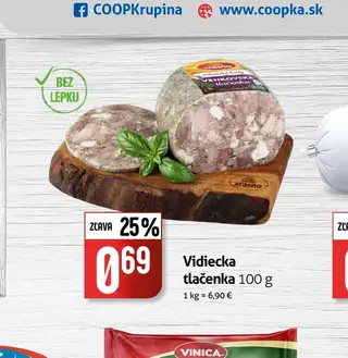 Vidiecka tlačenka 100 g