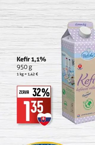 Kefír 1,1% 950 g