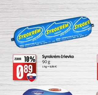 Syrokrém črievko 90 g