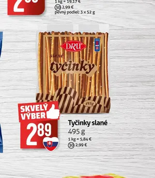 Tyčinky slané 495 g