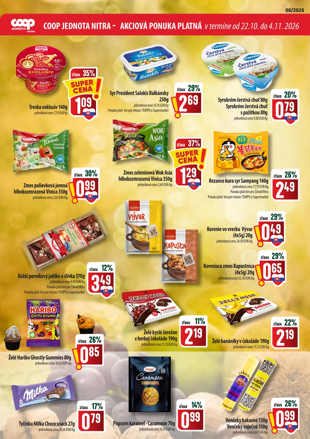 COOP Jednota leták od 22. 10. 2026 – strana 2
