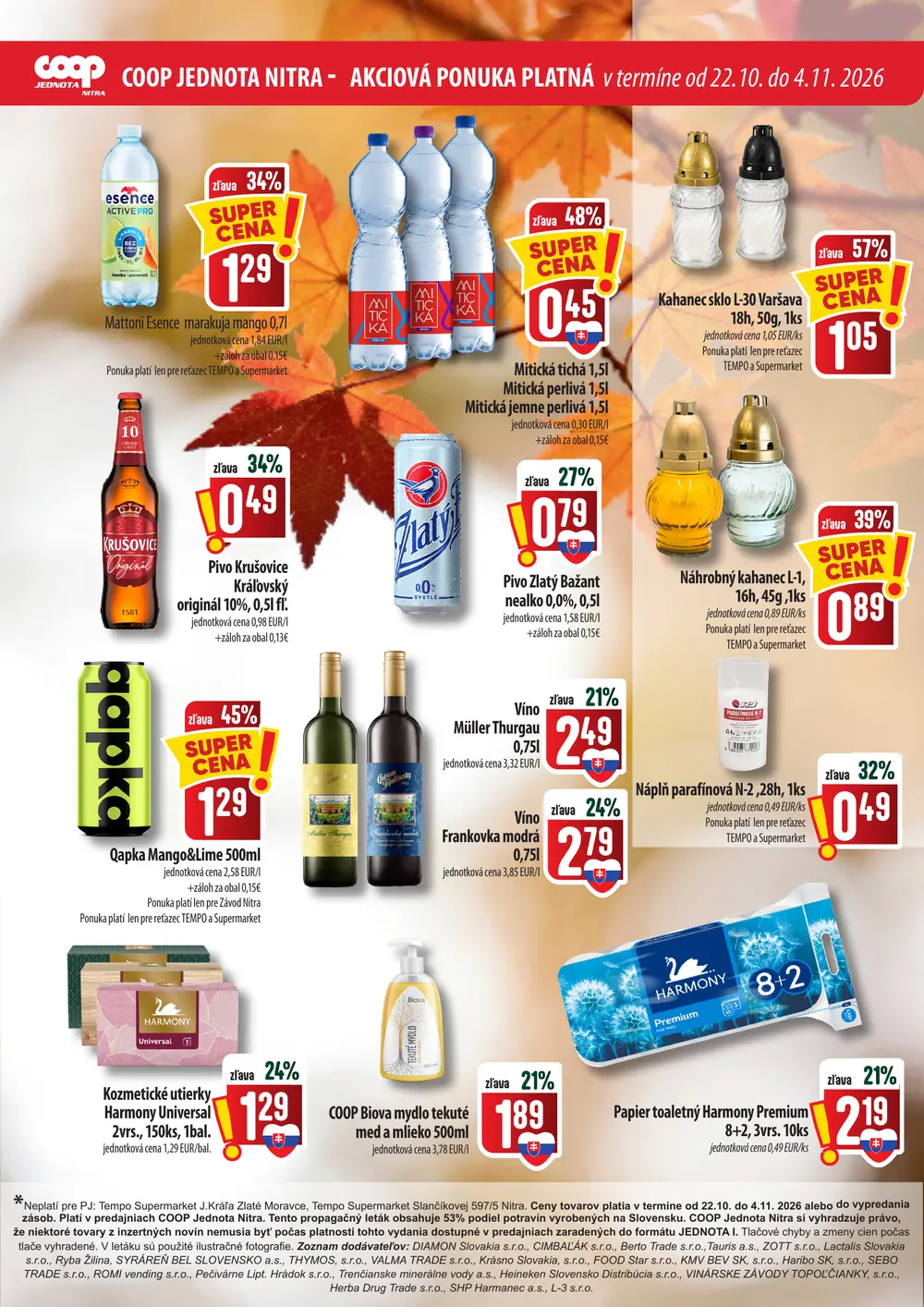 COOP Jednota leták od 22. 10. 2026 – strana 3