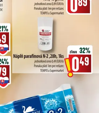 Náplň parafínová N-2, 28h, 1ks
