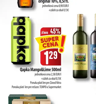 Qapka Mango&Lime 500 ml