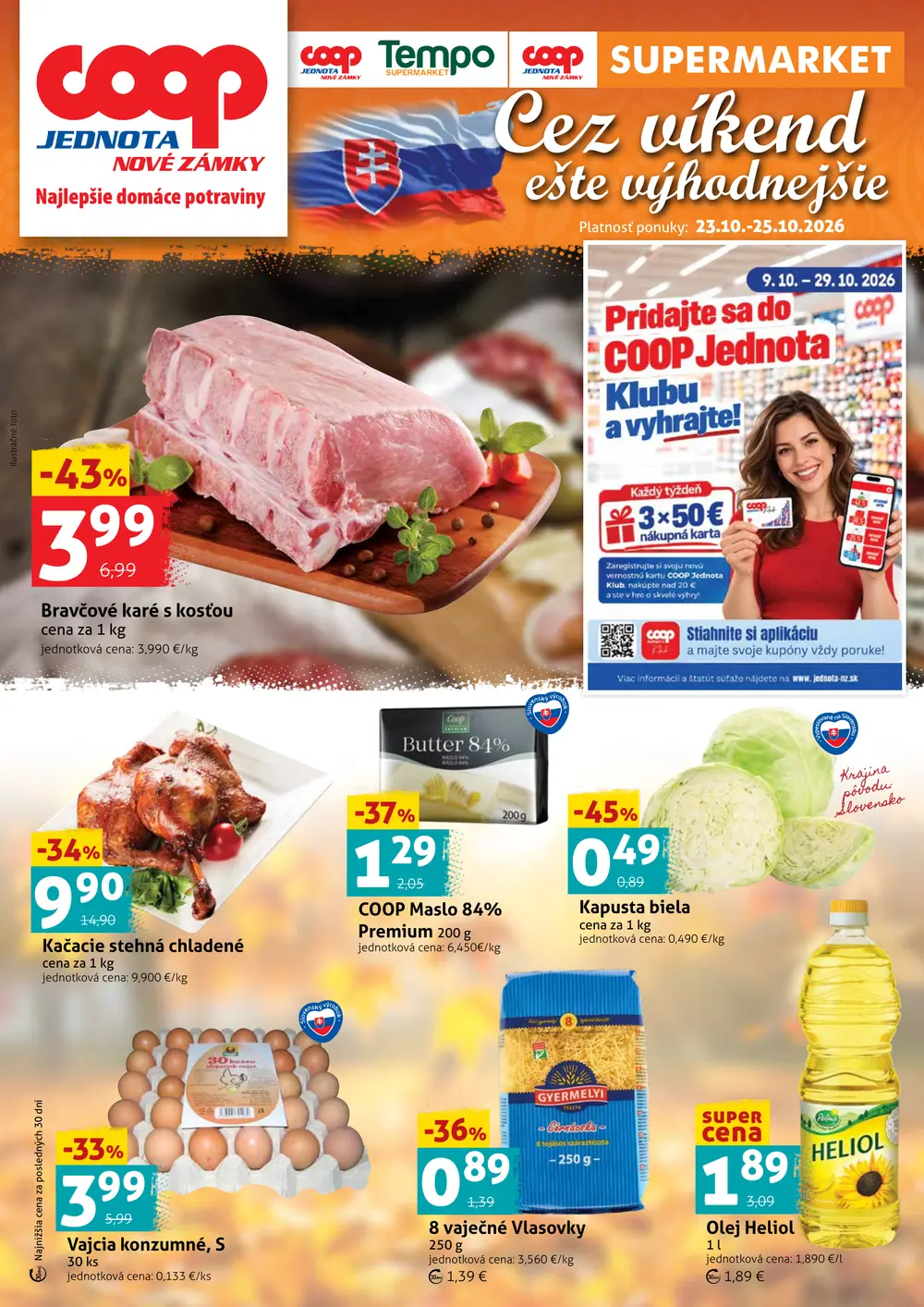 COOP Jednota leták od 23. 10. 2026 – strana 1