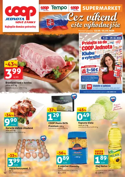 COOP Jednota leták – titulná strana