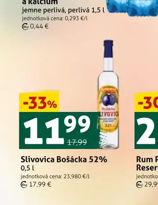 Slivovica Bošácka 52% 0,5 l