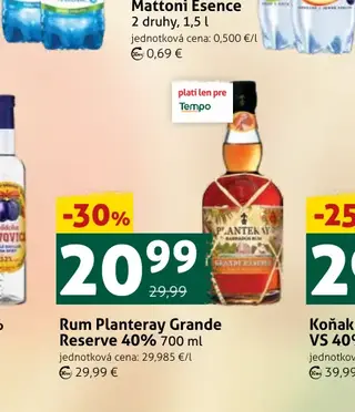Rum Planteray Grande Reserve 40% 700 ml