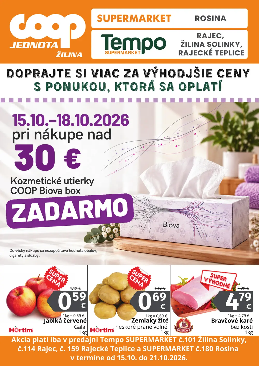 COOP Jednota leták od 15. 10. 2026 – strana 1