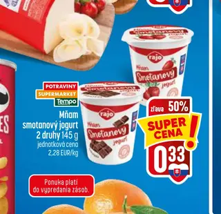 Mňam smotanový jogurt 2 druhy 145 g