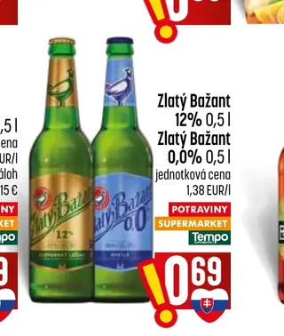 Zlatý Bažant 12% 0,5 l