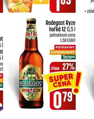 Radegast Ryze hořká 12 0,5 l