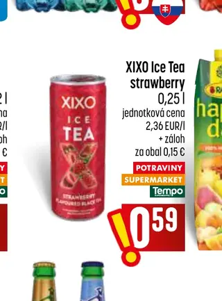 XIXO Ice Tea strawberry 0,25 l