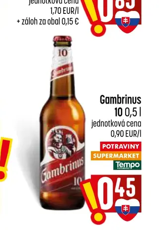 Gambrinus 10 0,5 l