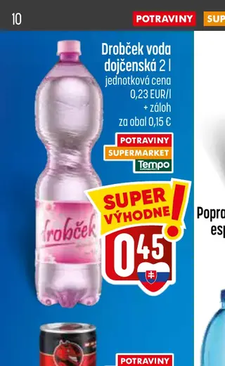 Drobček voda dojčenská 2 l