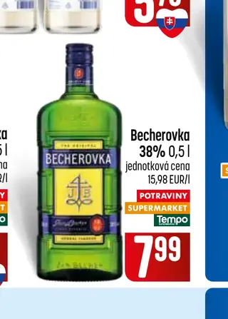 Becherovka 38% 0,5 l