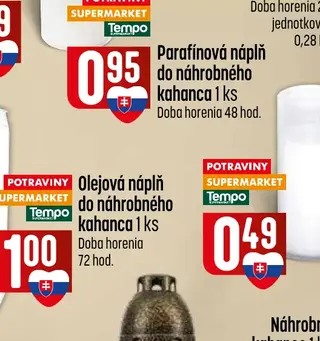 Parafínová náplň do náhrobného kahanca 1 ks
