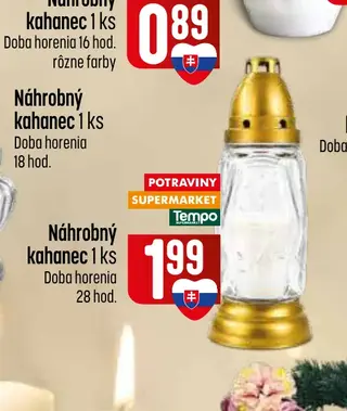 Náhrobný kahanec 1 ks
