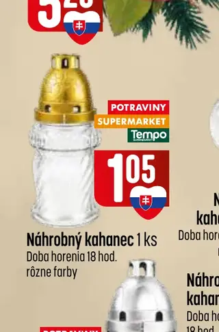 Náhrobný kahanec 1 ks