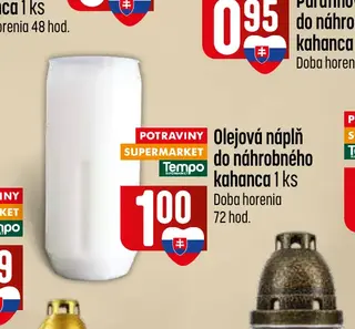 Olejová náplň do náhrobného kahanca 1 ks