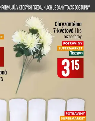 Chryzantéma 7-kvetová 1 ks
