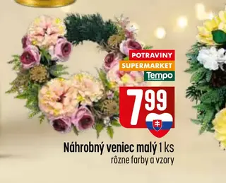 Náhrobný veniec malý 1 ks