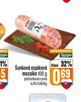 Šunková aspiková mozaika 100 g