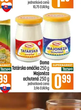 Doma Tatárska omáčka 250 g