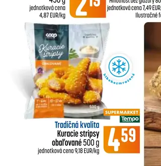 Tradičná kvalita Kuracie stripsy obaľované 500 g
