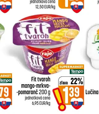 Fit tvaroh mango-mrkva-pomaranč 200 g