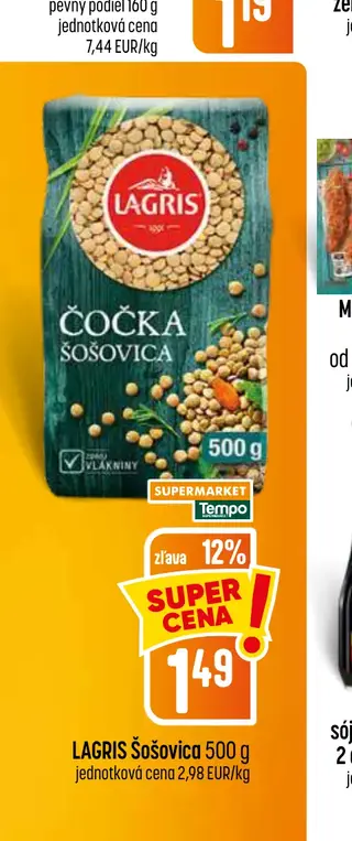 LAGRIS Šošovica 500 g