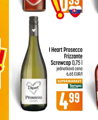 I Heart Prosecco Frizzante Screwcap 0,75 l