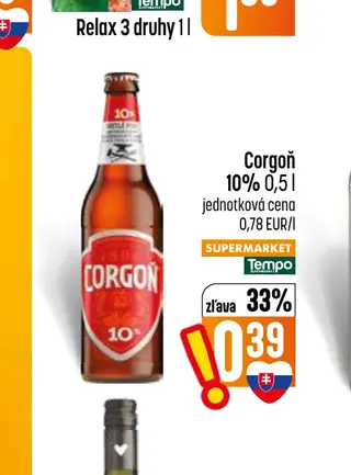 Corgoň 10% 0,5 l