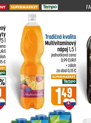 Tradičná kvalita Multivitamínový nápoj 1,5 l