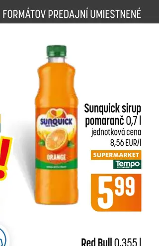 Sunquick sirup pomaranč 0,7 l