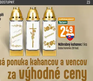 Náhrobný kahanec 1 ks