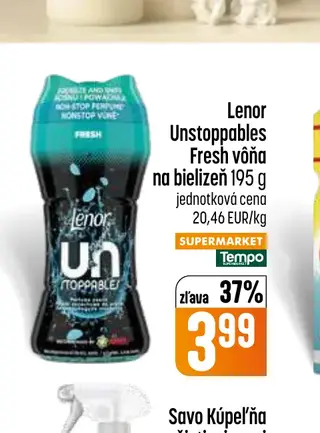 Lenor Unstoppables Fresh vôňa na bielizeň 195 g