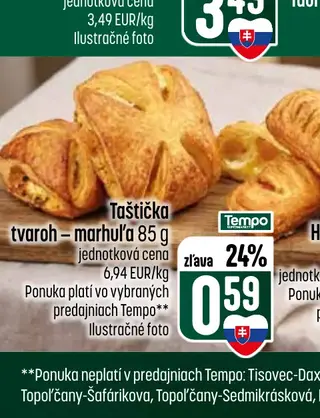 Taštička tvaroh – marhuľa 85 g