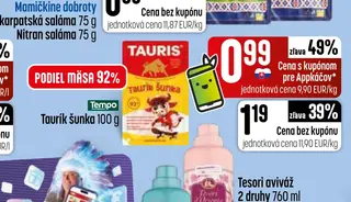 Taurík šunka 100 g