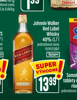 Johnnie Walker Red Label Whisky 40% 0,7 l