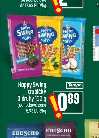 Happy Swing trubičky 3 druhy 150 g