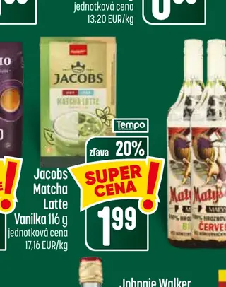 Jacobs Matcha Latte Vanilka 116 g