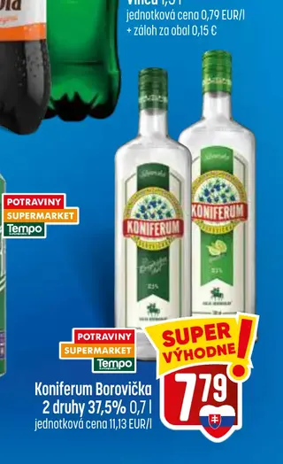 Koniferum Borovička 37,5% 0,7 l