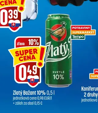 Zlatý Bažant 10% 0,5 l