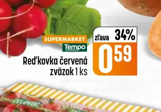 Reďkovka červená zväzok 1 ks