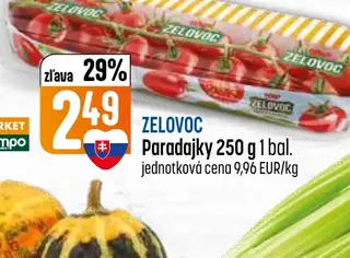 ZELOVOC Paradajky 250 g 1 bal.