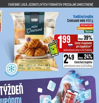 Tradičná kvalita Croissant mini 450 g